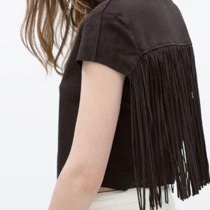 🚨SALE🚨 Zara suede top